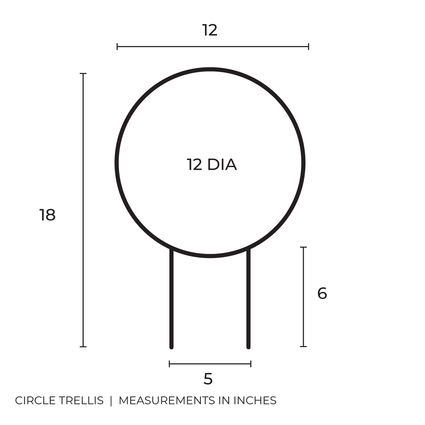 Circle - houseplant trellis