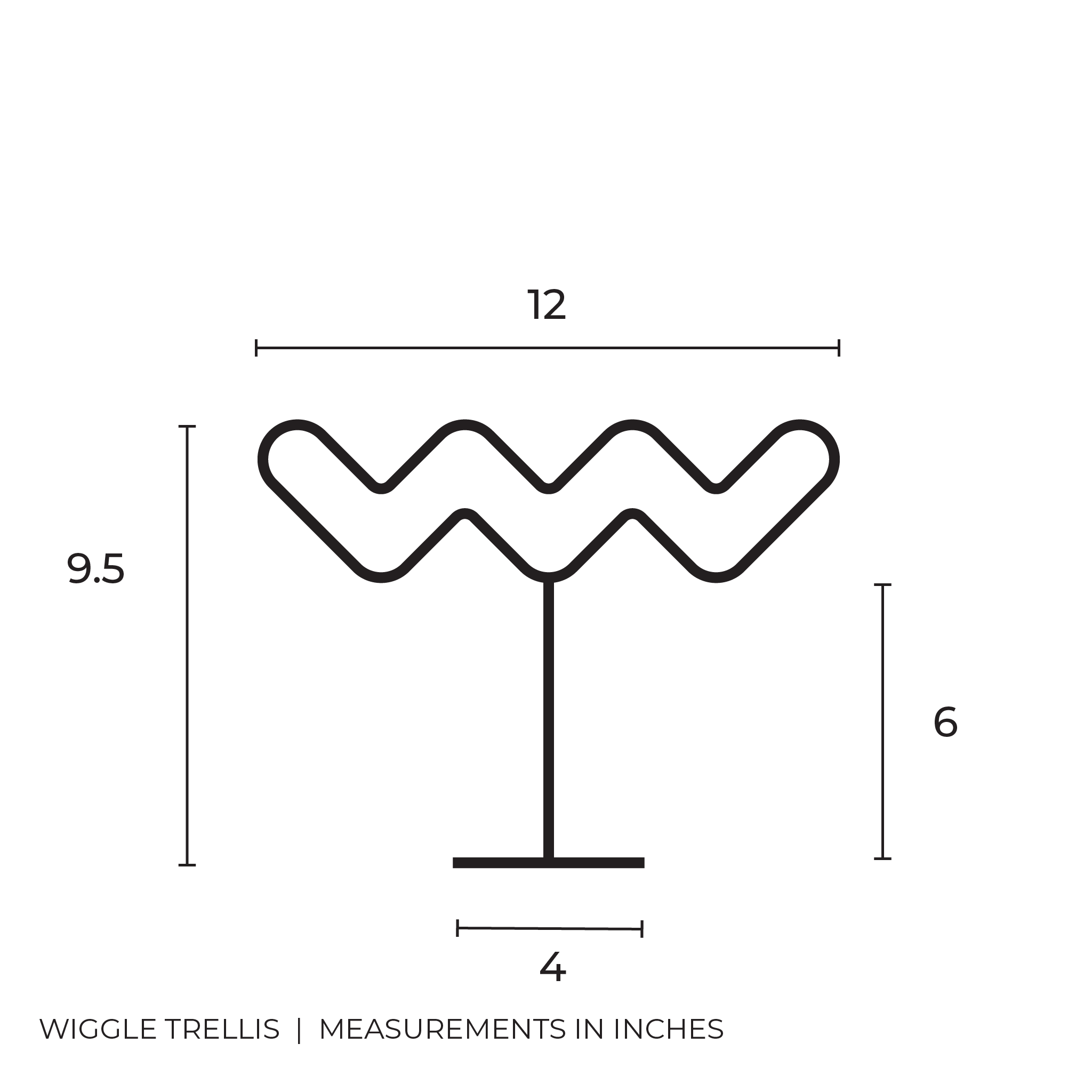 Wiggle - houseplant trellis