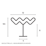 Wiggle - houseplant trellis