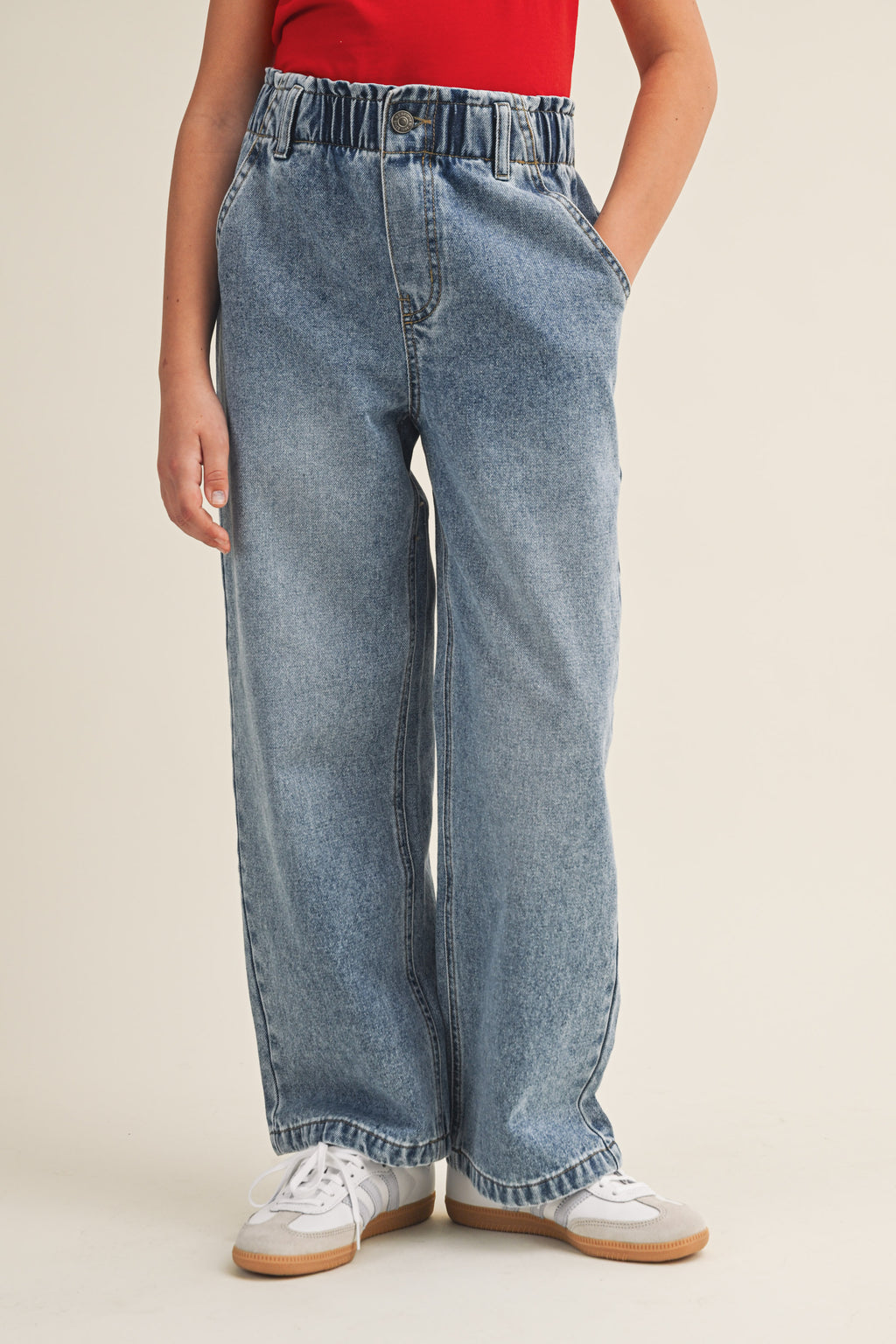 Wide Leg Jeans // medium wash