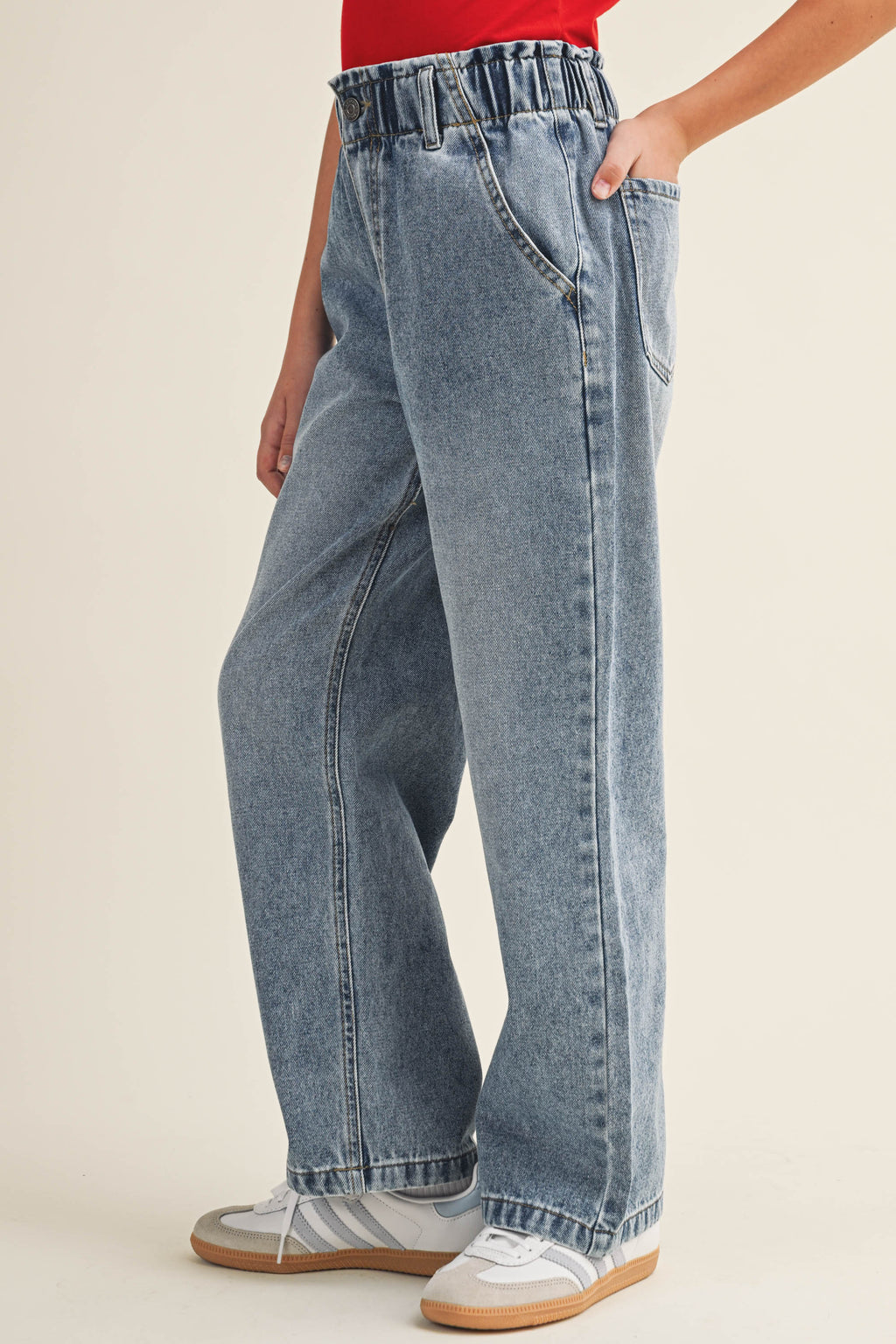 Wide Leg Jeans // medium wash