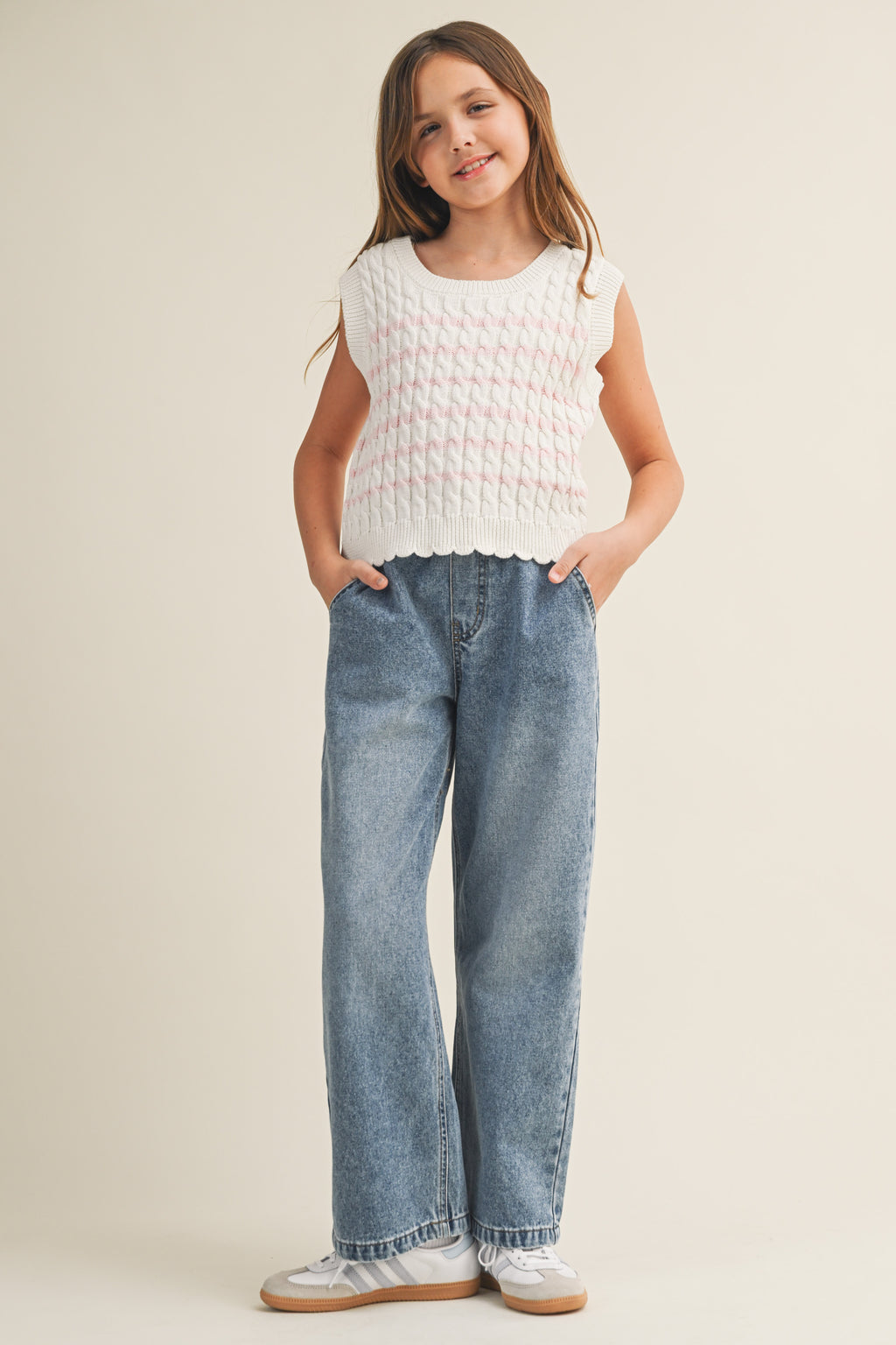 Wide Leg Jeans // medium wash