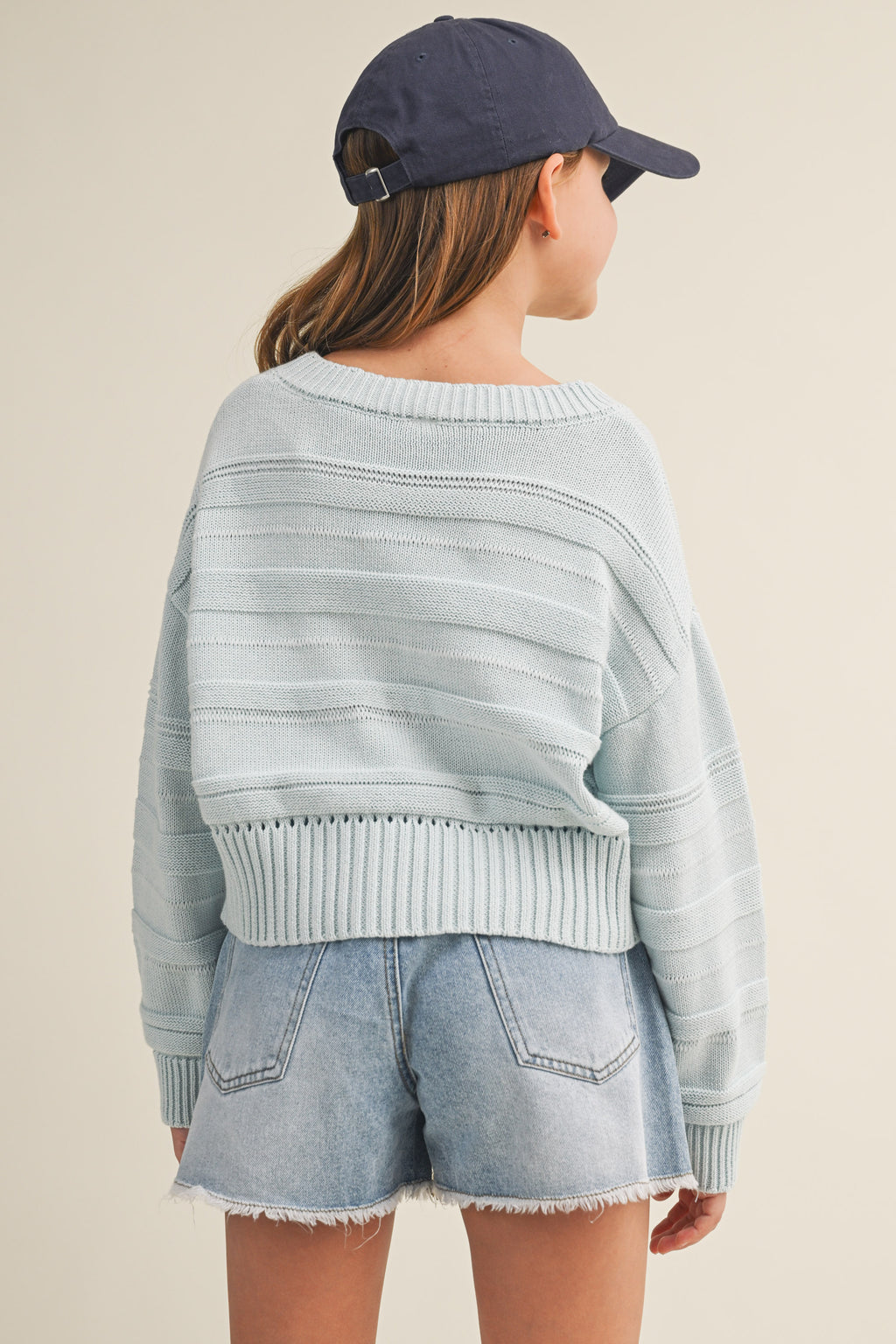 Everyday Cotton Sweater // light blue