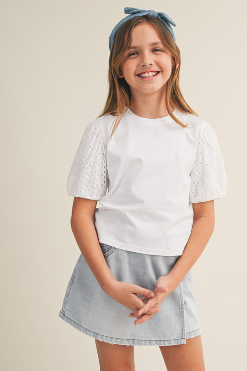 Denim Skort // light wash