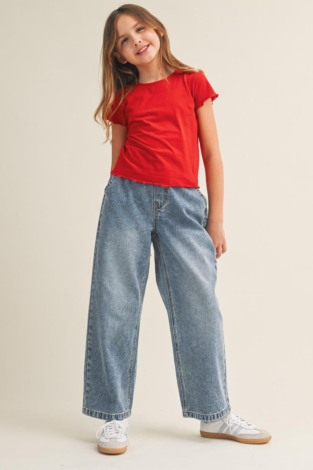 Wide Leg Jeans // medium wash