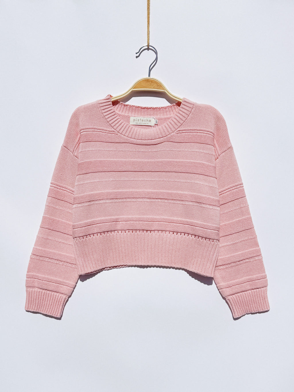 Everyday Cotton Sweater // light pink
