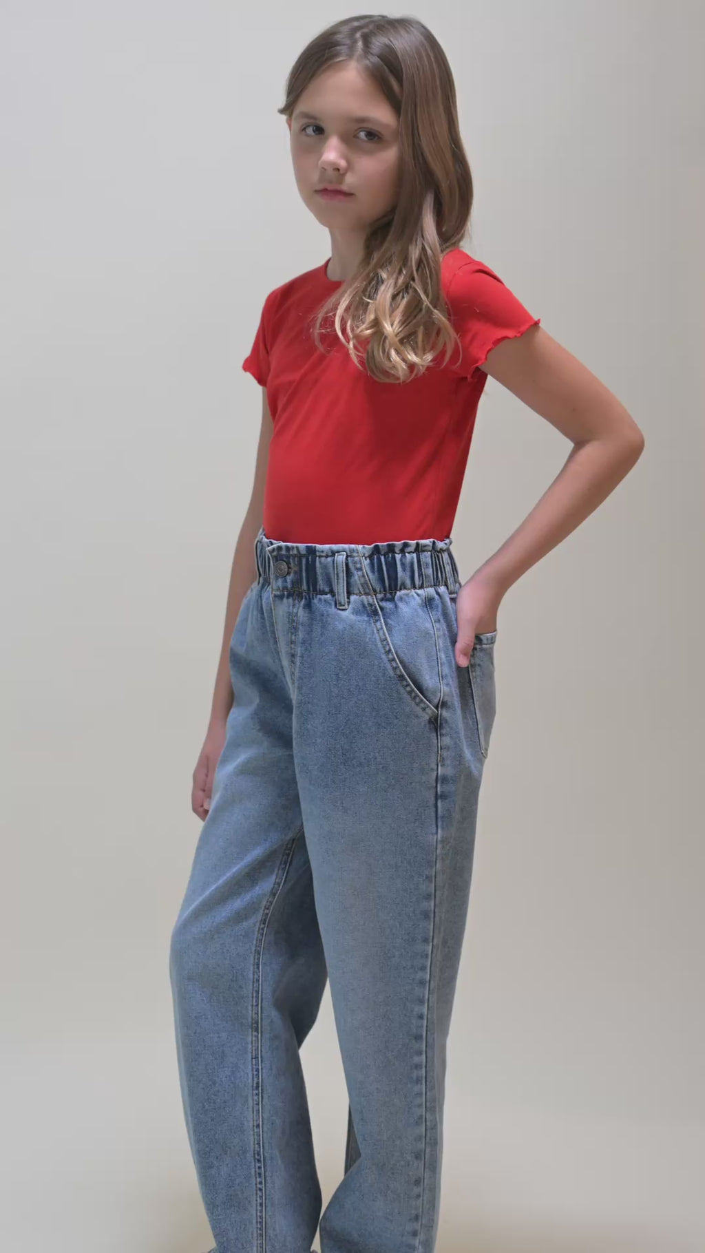 Wide Leg Jeans // medium wash
