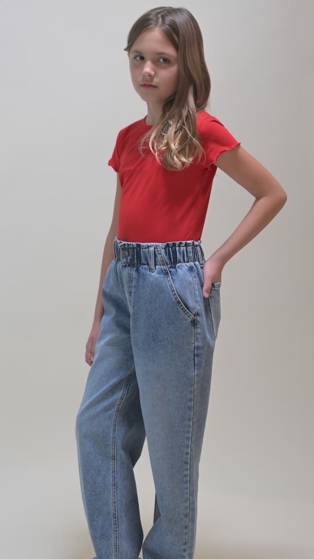 Wide Leg Jeans // medium wash
