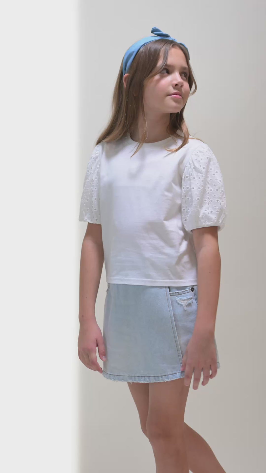 Denim Skort // light wash
