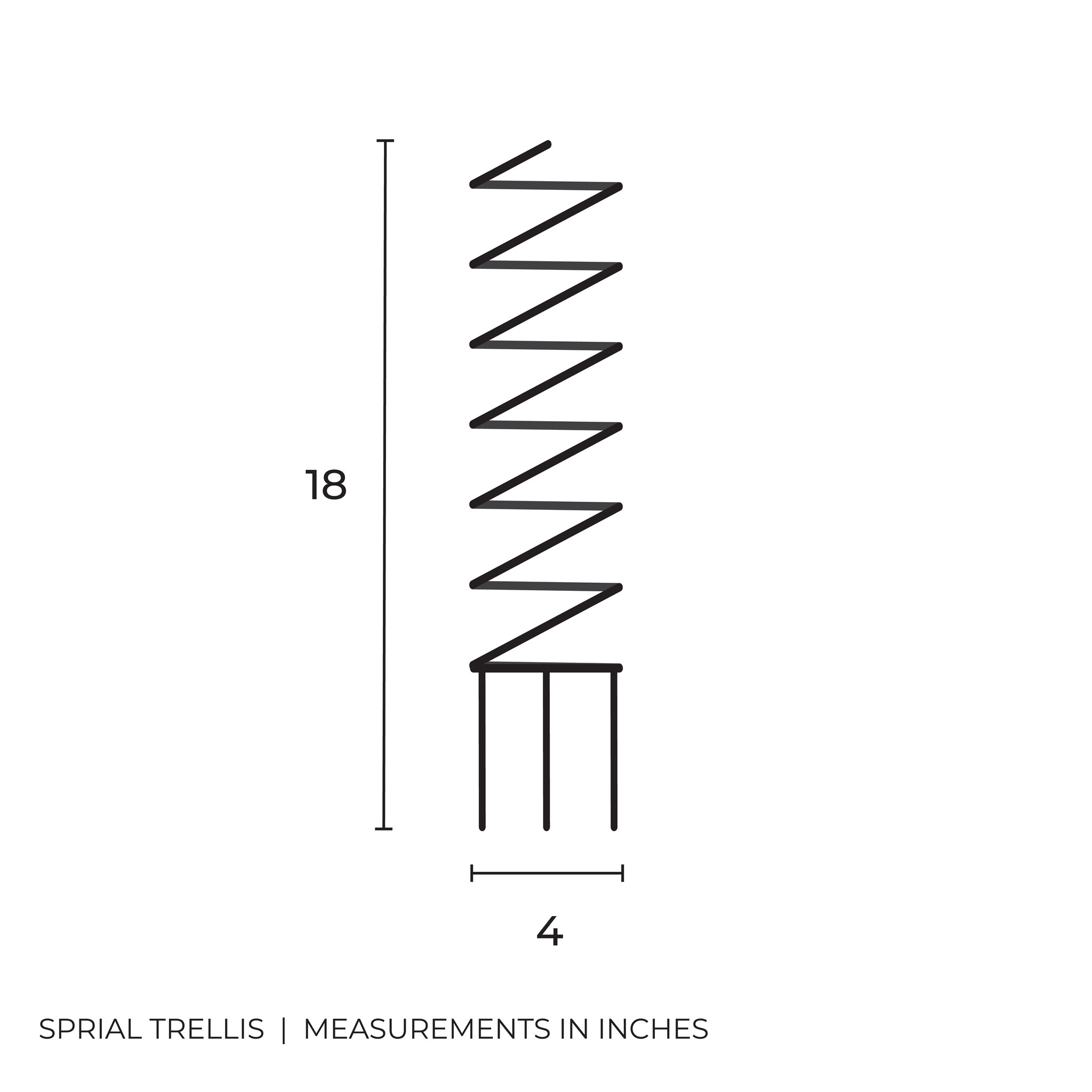 Spiral - houseplant trellis