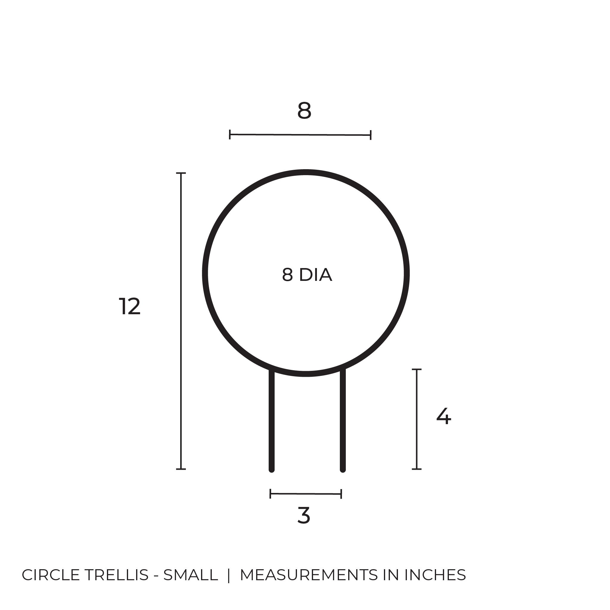 Circle - houseplant trellis
