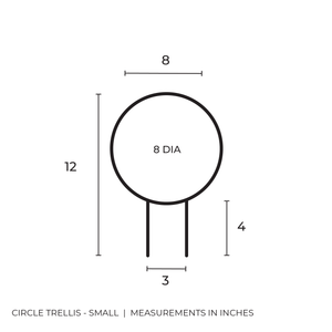 Circle - houseplant trellis